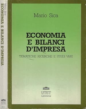 Bild des Verkufers fr Economia e bilanci d'impresa Tematiche, Ricerche e Studi Vari zum Verkauf von Biblioteca di Babele