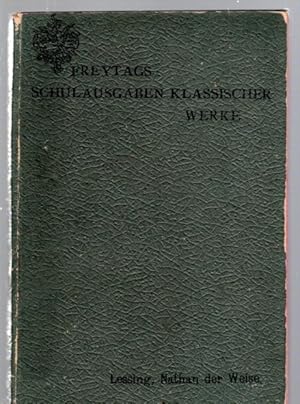 Imagen del vendedor de Nathan der Weise. Ein dramatisches Gedicht in fnf Aufzgen. a la venta por Antiquariat Jterbook, Inh. H. Schulze