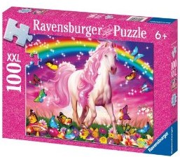 Bild des Verkufers fr Ravensburger 13927 - Pferdetraum, 100 Teile XXL Glitter Puzzle zum Verkauf von moluna