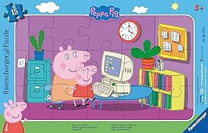 Peppa am Computer (Kinderpuzzle)