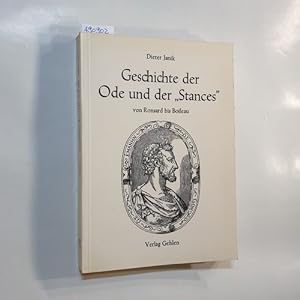 Seller image for Geschichte der Ode und der "Stances" von Ronsard bis Boileau. for sale by Gebrauchtbcherlogistik  H.J. Lauterbach