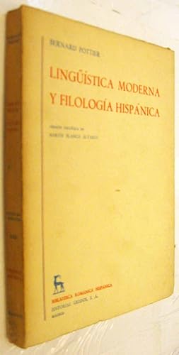 Bild des Verkufers fr (S1) - LINGUISTICA MODERNA Y FILOLOGIA HISPANICA zum Verkauf von UNIO11 IMPORT S.L.