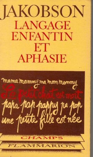 Seller image for Langage enfantin et aphasie for sale by Ammareal