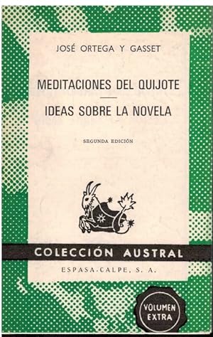 Seller image for Meditaciones del quijote Ideas sobre la novela for sale by Books di Andrea Mancini