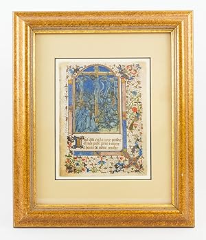 Seller image for TEXT PRESUMABLY FROM THE HOURS OF THE CROSS for sale by Phillip J. Pirages Rare Books (ABAA)