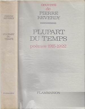 Seller image for Plupart du temps. Pomes (1915-1922). for sale by PRISCA