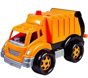 Bino 83215 - Müllwagen, orange, Müllfahrzeug