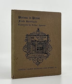 Image du vendeur pour Poems in Prose from Baudelaire mis en vente par Maggs Bros. Ltd ABA, ILAB, PBFA, BA