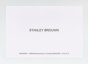 Imagen del vendedor de Exhibition postcard: Stanley Brouwn (9 May-14 June 2008) a la venta por Jonathan A. Hill, Bookseller Inc.