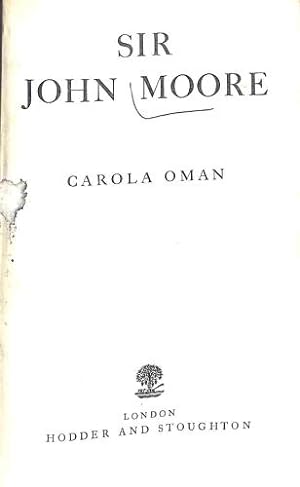 Seller image for Sir John Moore for sale by WeBuyBooks 2