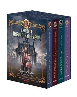 Image du vendeur pour A Series of Unfortunate Events #1-4 Netflix Tie-in Box Set by Snicket, Lemony [Hardcover ] mis en vente par booksXpress