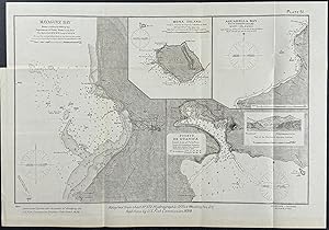 Map of Part of Porto Rico with focus on Mayaguez Bay, Mona Island, Aguadilla Bay, and Puerto de g...