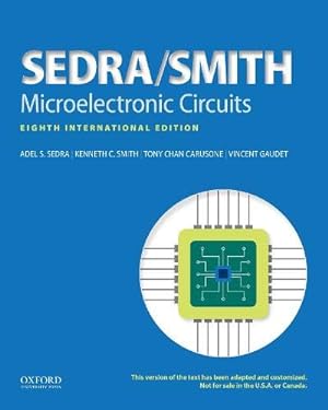 Image du vendeur pour Microelectronic Circuits (The Oxford Series in Electrical and Computer Engineering) by Sedra, Adel S., Smith, Kenneth C. (KC), Carusone, Tony Chan, Gaudet, Vincent [Paperback ] mis en vente par booksXpress