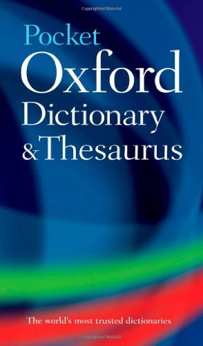 Seller image for Pocket Oxford Dictionary and Thesaurus [Hardcover ] for sale by booksXpress