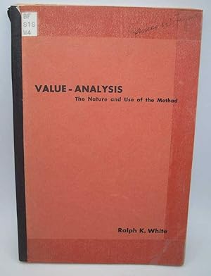 Immagine del venditore per Value Analysis: The Nature and Use of the Method venduto da Easy Chair Books