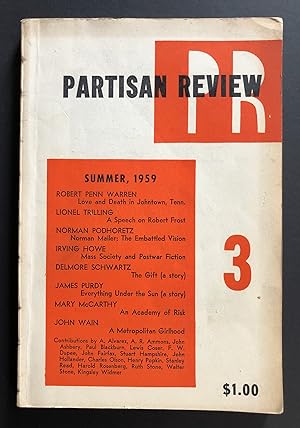 Seller image for Partisan Review, Volume 26, Number 3 (XXVI: Summer 1959) - includes The Gift by Delmore Schwartz for sale by Philip Smith, Bookseller