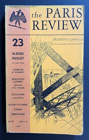 Bild des Verkufers fr The Paris Review 23 (Spring 1960) - includes Through the Panama by Malcolm Lowry zum Verkauf von Philip Smith, Bookseller