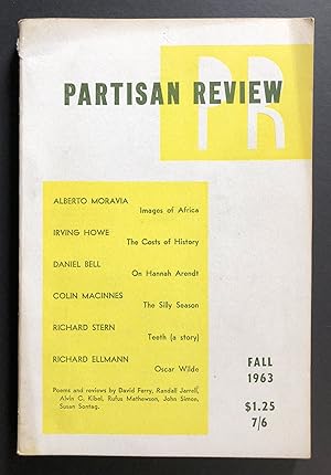 Imagen del vendedor de Partisan Review, Volume 30, Number 3 (XXX; Fall 1963) - includes the first appearance of Susan Sontag's review The Flowers of Evil a la venta por Philip Smith, Bookseller