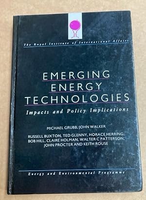 Image du vendeur pour Emerging Energy Technologies. Impacts and Policy Implications. mis en vente par Plurabelle Books Ltd