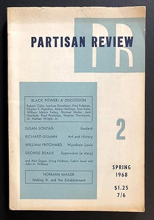 Image du vendeur pour Partisan Review, Volume 35, Number 2 (XXXIV; Spring 1968) - contains the first appearance of Susan Sontag's essay Godard mis en vente par Philip Smith, Bookseller