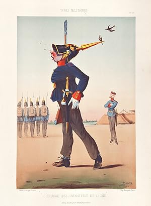 "Prusse, 1863. Infanterie de Ligne" - Preußen Prussia Infantry Uniform / military Militär army Ar...