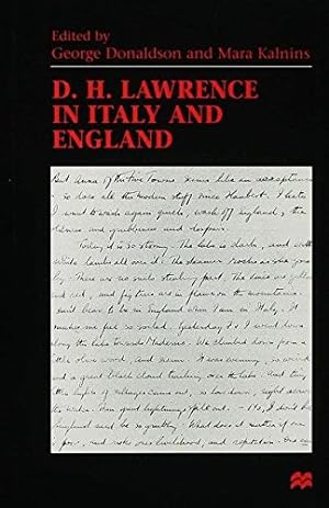 Seller image for D. H. Lawrence in Italy and England [Hardcover ] for sale by booksXpress