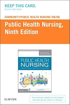 Seller image for Community/Public Health Nursing Online for Stanhope and Lancaster, Public Health Nursing (Access Card) by Lancaster RN PhD FAAN, Jeanette, Stanhope RN DSN FAAN, Marcia [Printed Access Code ] for sale by booksXpress