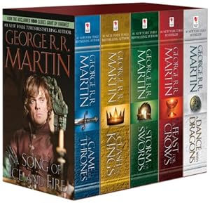 Seller image for George R. R. Martin's A Game of Thrones 5-Book Boxed Set (Song of Ice and Fire Series): A Game of Thrones, A Clash of Kings, A Storm of Swords, A . A Dance with Dragons (A Song of Ice and Fire) by Martin, George R. R. [Paperback ] for sale by booksXpress