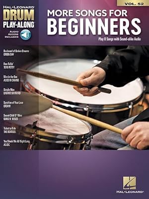 Seller image for More Songs for Beginners: Drum Play-Along Volume 52 for sale by moluna