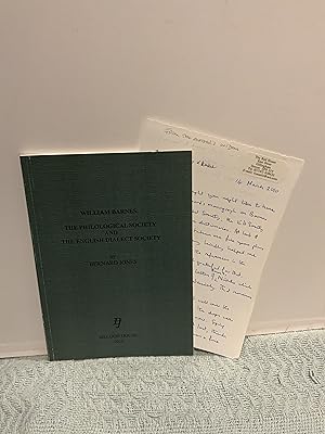 Seller image for William Barnes: The Philological Society and The English Dialect Society for sale by Nangle Rare Books