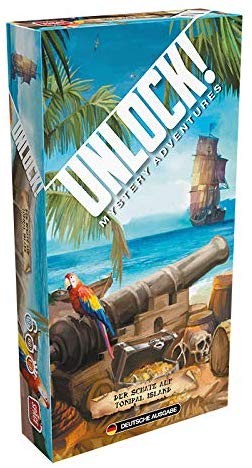 Asmodee SCOD0035 - Unlock! Mystery Adventures-Der Schatz auf Tonipal Island, Strategiespiel, Reis...