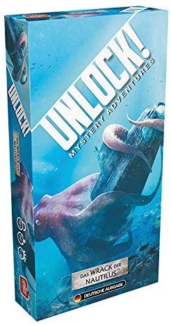 Asmodee SCOD0034 - Unlock! Das Wrack der Nautilus, Strategiespiel, Reisespiel