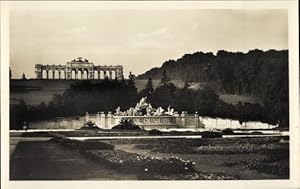 Ansichtskarte / Postkarte Wien 13 Hietzing Österreich, Schönbrunn, Neptungrotte mit Gloriette