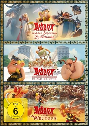 Asterix und das Geheimnis des Zaubertranks & Asterix im Land der Goetter & Asterix und die Wikinger