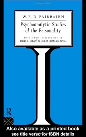 Seller image for Psychoanalytic Studies of the Personality by Fairbairn, W. R. D. [Paperback ] for sale by booksXpress