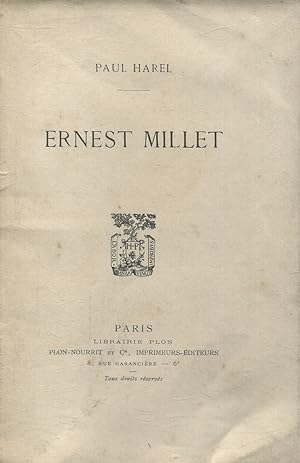 Imagen del vendedor de Ernest Millet a la venta por Bloody Bulga