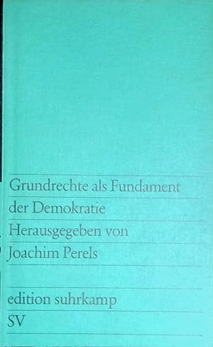 Bild des Verkäufers für Grundrechte als Fundament der Demokratie (Nr. 951) zum Verkauf von books4less (Versandantiquariat Petra Gros GmbH & Co. KG)