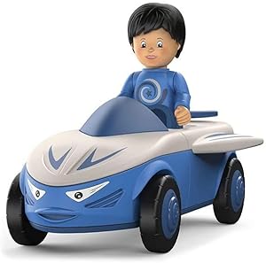 SIKU 0107 - Toddys, Mike Moby, Spielzeugauto mit Spielfigur, blau/grau