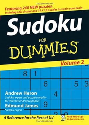 Immagine del venditore per Sudoku for Dummies by Andrew Heron, Edmund James [Paperback ] venduto da booksXpress