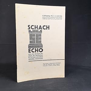 Imagen del vendedor de Schach-Echo. 5. Jahrgang 1936. Nummer 7. a la venta por ANTIQUARIAT Franke BRUDDENBOOKS