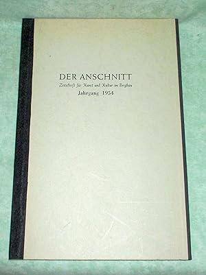 Der Anschnitt. Zeitschrift für Kunst und Kultur im Bergbau. Jahrgang 5 - 1953.