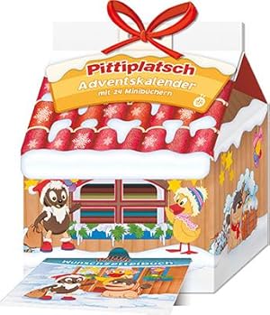 Troetsch Unser Sandmaennchen Adventskalender Haus mit 24 Minibüchern Pittiplatsch