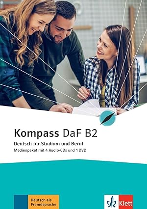 Immagine del venditore per Kompass DaF B2. Medienpaket (4 Audio-CDs + 1 DVD) venduto da moluna