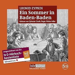Bild des Verkufers fr Ein Sommer in Baden-Baden, Audio-CD zum Verkauf von moluna