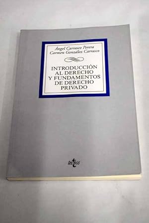 Seller image for Introduccin al derecho y fundamentos de derecho privado for sale by Alcan Libros