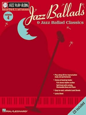 Imagen del vendedor de Jazz Ballads: Jazz Play-Along Volume 4 (Jazz Play-Along Series) by Hal Leonard Corp. [Paperback ] a la venta por booksXpress