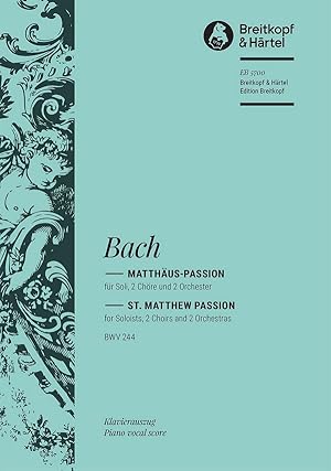 Bild des Verkufers fr Matthaeus-Passion BWV244 fr Soli, Chor und Orchester Klavierauszug zum Verkauf von moluna