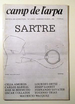 Bild des Verkufers fr CAMP DE L'ARPA. N 84-85. SARTRE - Barcelona 1981 - Ilustrado zum Verkauf von Llibres del Mirall