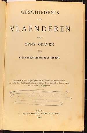 Geschiedenis van Vlaenderen onder zijne graven