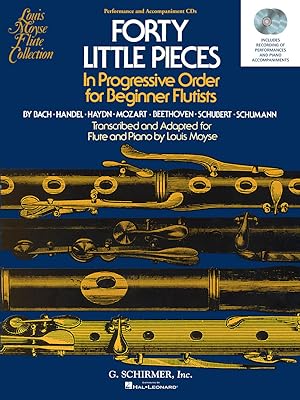 Seller image for Forty Little Pieces In Progressive Order for Beginnner Flutists for flute and piano 2 CD\ s for sale by moluna